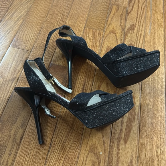 Michael kors black glitter sparkle high heels 👠 9 - Picture 6 of 8